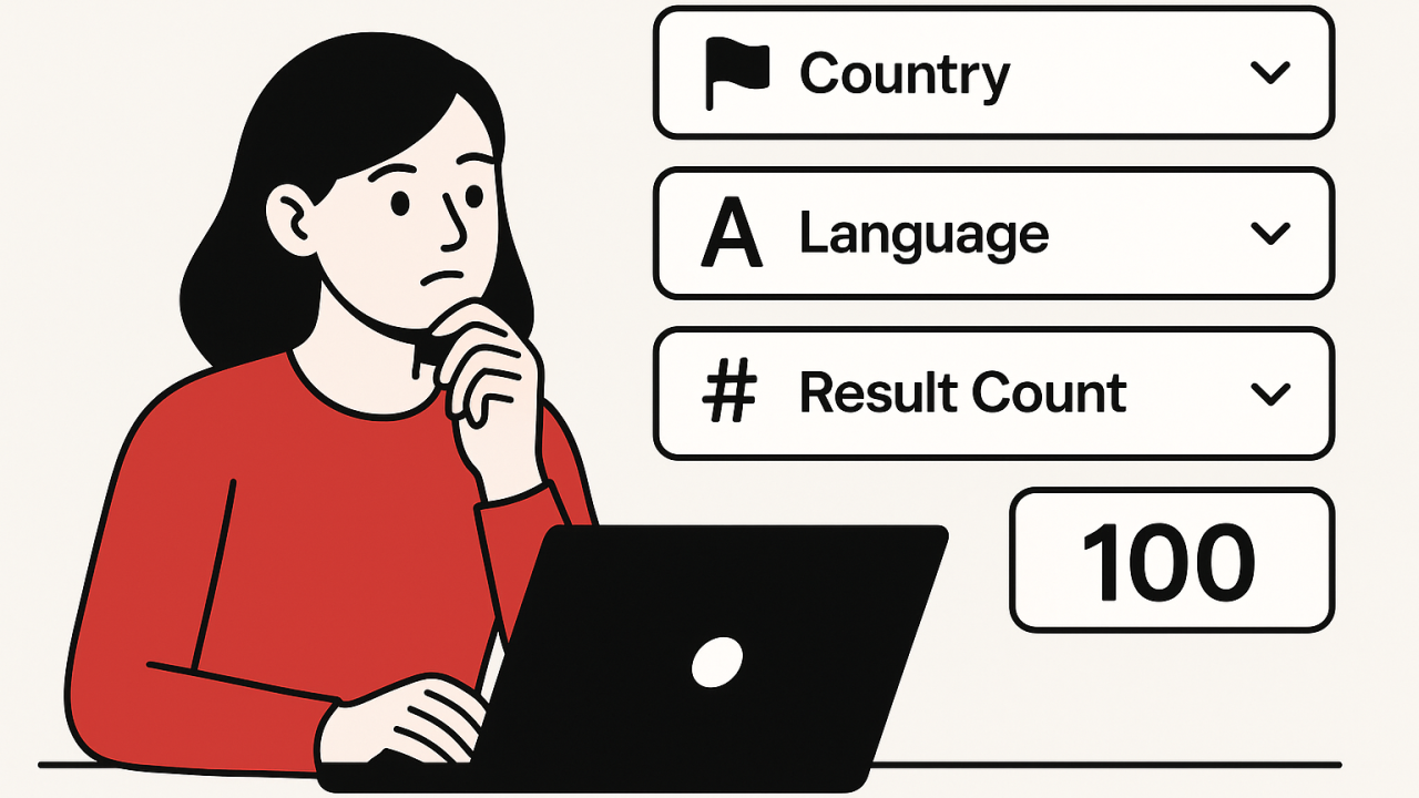 Choosing Countries, Languages, and Result Counts – yt.tools