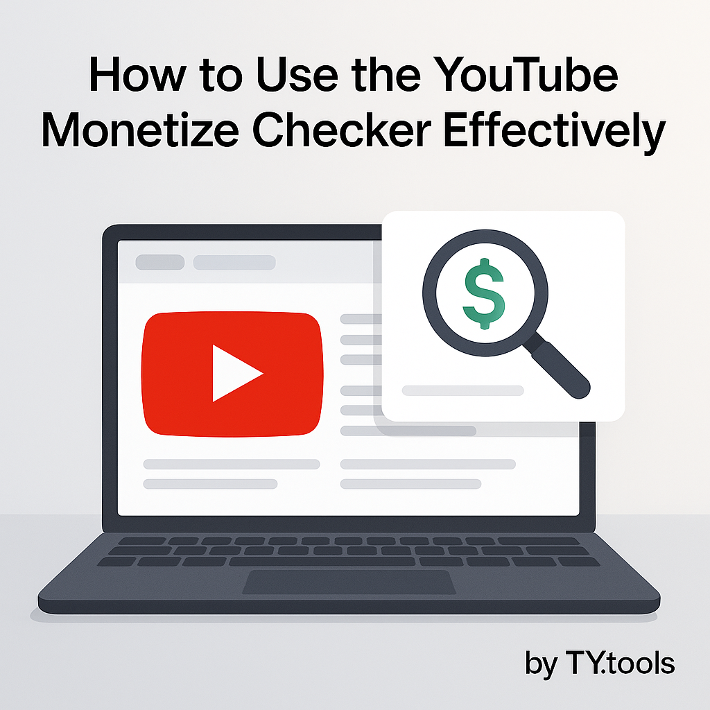 How to Use the YouTube Monetize Checker Effectively – yt.tools