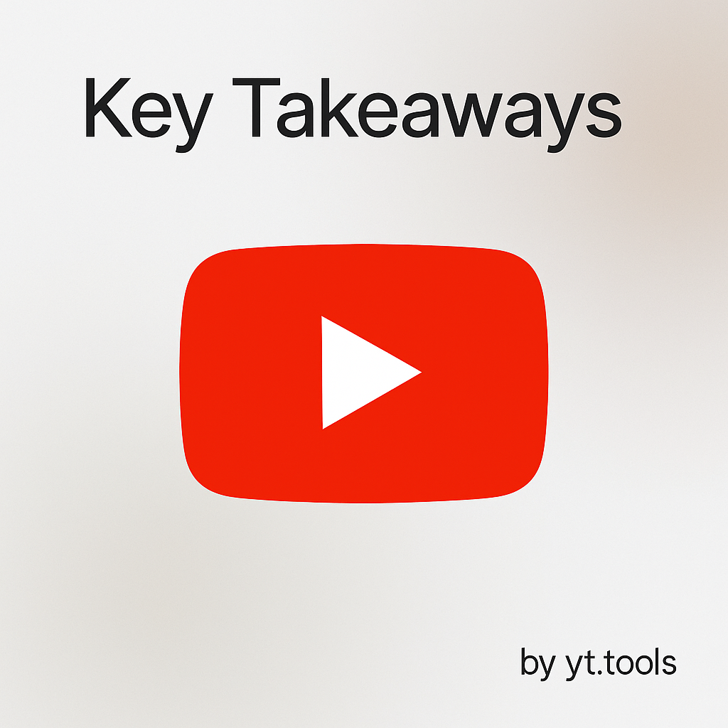 Key Takeaways – yt.tools